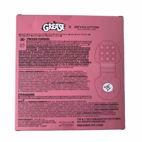 Revolution X Grease Pink Ladies Pink Rules Eyeshadow Palette - Picture 2 of 8